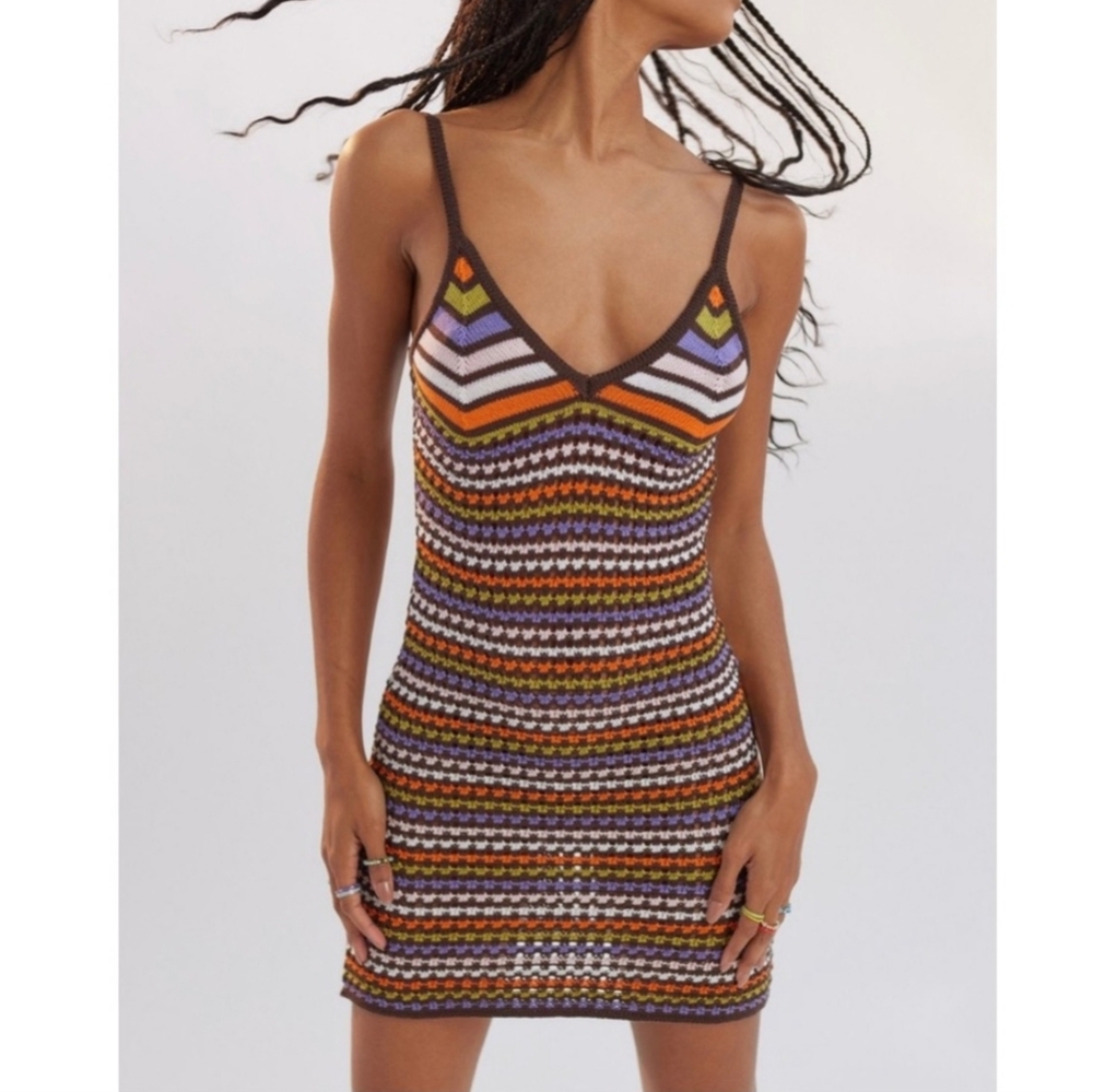 Emory Park Crochet Mini Dress - Size Medium